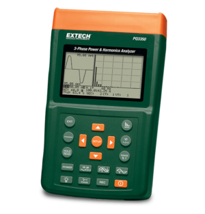 Analizador de Potencia y Armónicos Trifásico PQ3350 - Extech